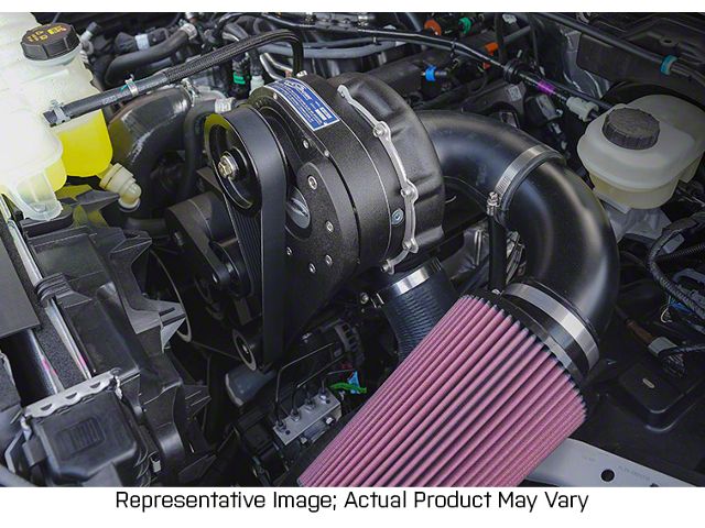 Procharger Stage II Intercooled Supercharger Complete Kit with P-1SC-1; Black Finish (18-20 5.0L F-150)