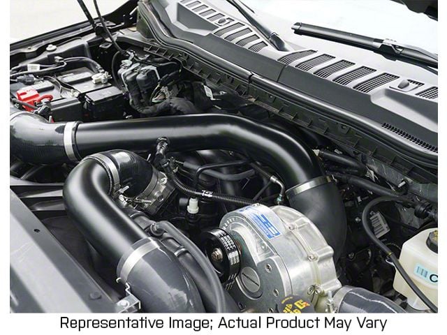 Procharger High Output Intercooled Supercharger Complete Kit with P-1SC-1; Polished Finish (20-22 7.3L F-250 Super Duty)