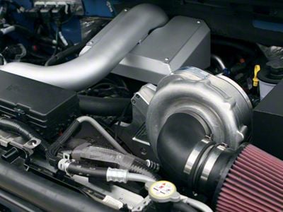 Procharger High Output Intercooled Supercharger Complete Kit with P-1SC-1; Satin Finish (04-08 5.4L F-150)