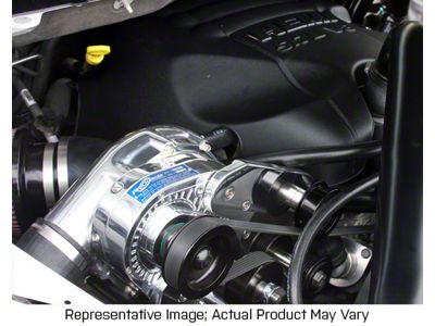 Procharger High Output Intercooled Supercharger Complete Kit with P-1SC-1; Black Finish (09-10 5.7L RAM 1500)