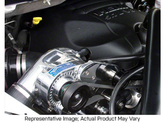 Procharger High Output Intercooled Supercharger Complete Kit with P-1SC-1; Black Finish (2018 5.7L RAM 1500)