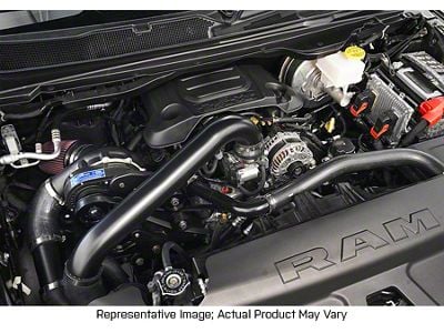 Procharger High Output Intercooled Supercharger Tuner Kit with D-1SC; Black Finish (19-22 5.7L RAM 1500)