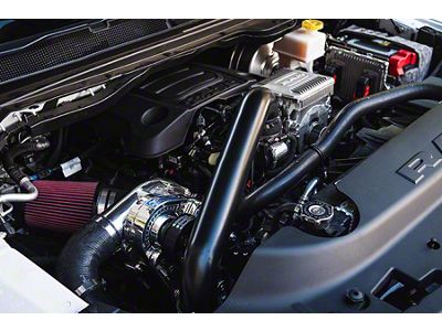 Procharger Stage II Intercooled Supercharger Complete Kit with P-1SC-1; Satin Finish (19-22 5.7L RAM 1500 w/ eTorque)