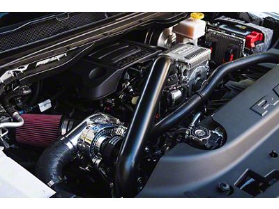 Procharger Stage II Intercooled Supercharger Complete Kit with P-1SC-1; Satin Finish (19-24 5.7L RAM 1500 w/ eTorque)