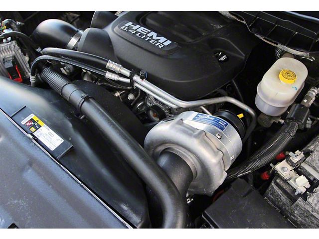 Procharger High Output Intercooled Supercharger Complete Kit with D-1SC; Satin Finish (14-18 6.4L RAM 3500)
