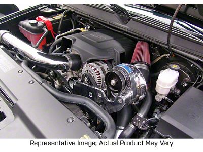 Procharger High Output Intercooled Supercharger Complete Kit with P-1SC; Polished Finish (03-06 V8 Sierra 1500)