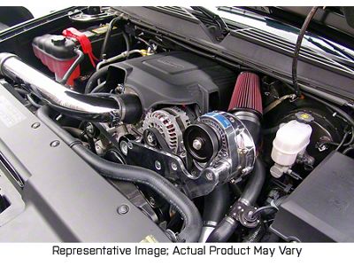 Procharger High Output Intercooled Supercharger Complete Kit with P-1SC; Satin Finish (03-06 V8 Sierra 1500)
