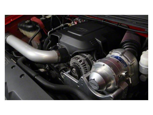 Procharger High Output Intercooled Supercharger Complete Kit with i-1; Satin Finish (07-13 V8 Silverado 1500)