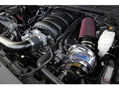 Procharger High Output Intercooled Supercharger Complete Kit with P-1SC-1; Satin Finish (14-18 6.2L Silverado 1500)