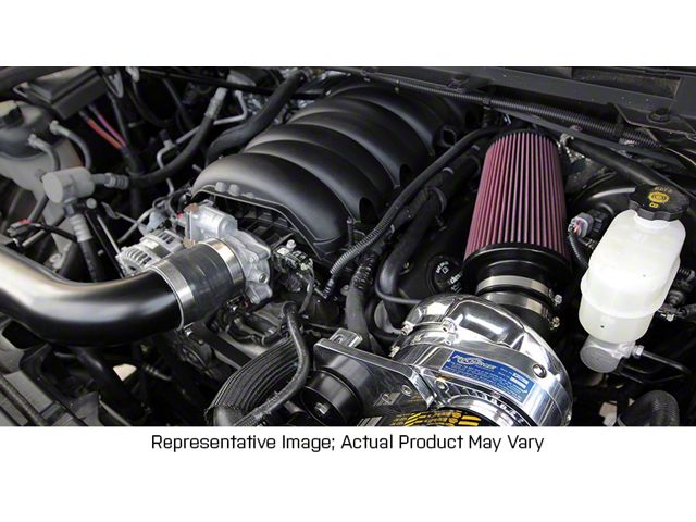 Procharger Stage II Intercooled Supercharger Complete Kit with P-1SC-1; Black Finish; Dedicated Drive (14-18 6.2L Silverado 1500)