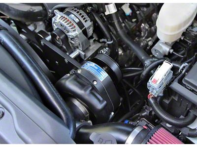 Procharger High Output Intercooled Supercharger Complete Kit with P-1SC-1; Satin Finish (15-19 6.0L Silverado 2500 HD)