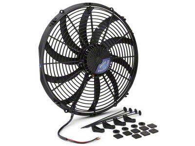 Proform 16-Inch S Blade Brushless Electric Radiator Fan; 3300 CFM (Universal; Some Adaptation May Be Required)