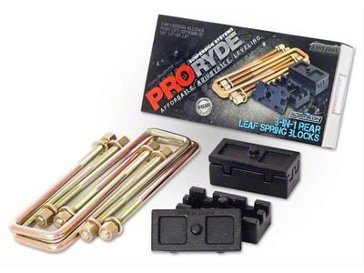 ProRYDE 3-in-1 Adjustable Rear Lift Block Kit (11-24 Silverado 2500 HD)