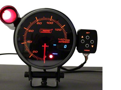 Prosport 95mm Electronic Speedometer; 0-140 MPH (Universal; Some Adaptation May Be Required)