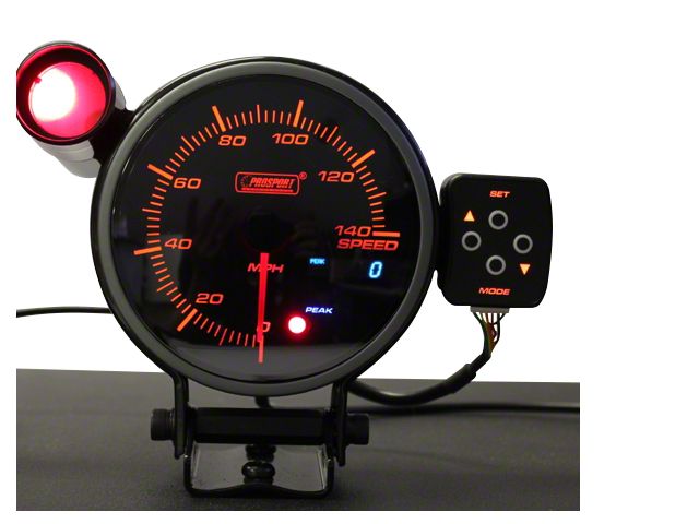 Prosport 95mm Electronic Speedometer; 0-140 MPH (Universal; Some Adaptation May Be Required)
