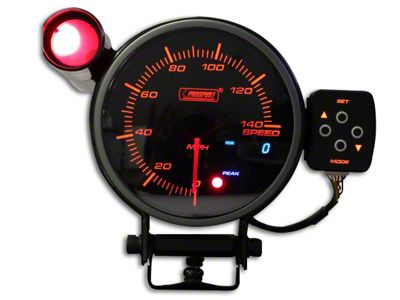 Prosport 95mm Electronic Speedometer; 0-140 MPH (Universal; Some Adaptation May Be Required)