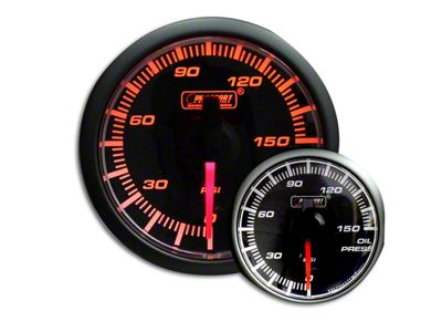 Prosport 45mm Oil Pressure Gauge; Electrical; 0-150 PSI (Universal; Some Adaptation May Be Required)