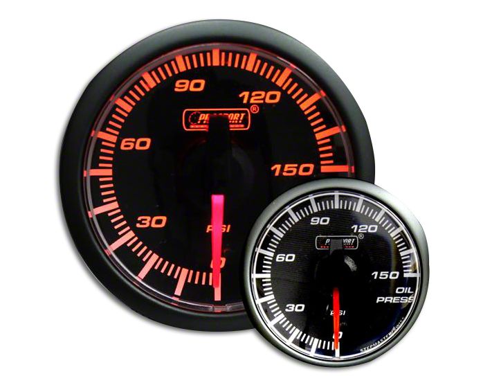 Prosport 45mm Oil Pressure Gauge; Electrical; 0-150 PSI (Universal; Some Adaptation May Be Required)