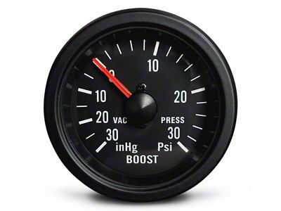 Prosport 52mm Boost Gauge; Mechanical; 30 PSI; Amber/White (Universal; Some Adaptation May Be Required)