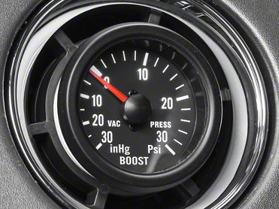 Prosport 52mm Boost Gauge; Mechanical; 30 PSI; Amber/White (Universal; Some Adaptation May Be Required)