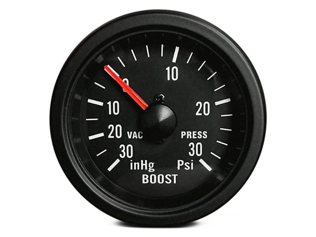 Prosport 52mm Boost Gauge; Mechanical; 30 PSI; Amber/White (Universal; Some Adaptation May Be Required)
