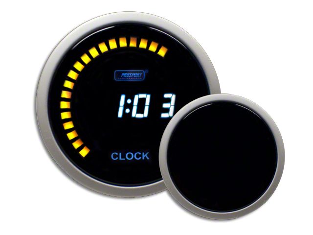 Prosport 52mm Performance Series Digital Clock; Blue (Universal; Some Adaptation May Be Required)