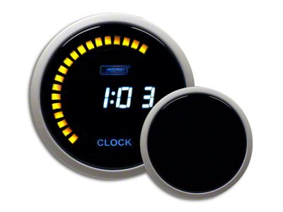 Prosport 52mm Performance Series Digital Clock; Blue (Universal; Some Adaptation May Be Required)