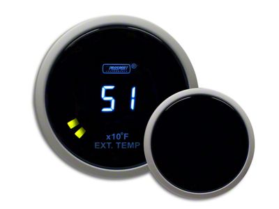 Prosport 52mm Digital Exhaust Gas Temperature Gauge; Blue (Universal; Some Adaptation May Be Required)
