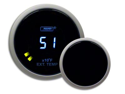 Prosport 52mm Digital Exhaust Gas Temperature Gauge; Blue (Universal; Some Adaptation May Be Required)