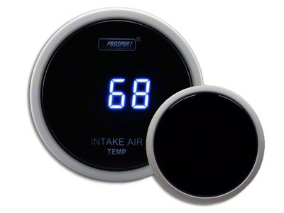 Prosport 52mm Digital Intake Temperature Gauge; Electrical; Blue (Universal; Some Adaptation May Be Required)