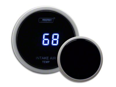 Prosport 52mm Digital Intake Temperature Gauge; Electrical; Blue (Universal; Some Adaptation May Be Required)