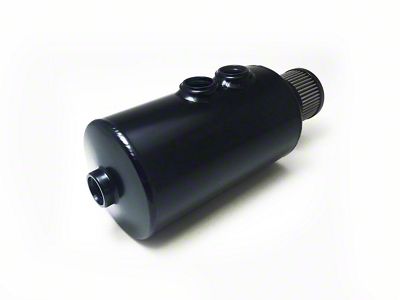 Prosport Dual Baffle Aluminum Oil Catch Can; Black (Universal; Some Adaptation May Be Required)