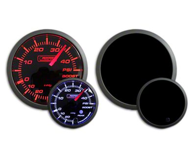 Prosport 52mm Premium Series Boost Gauge; Electrical; 45 PSI; Amber/White (Universal; Some Adaptation May Be Required)
