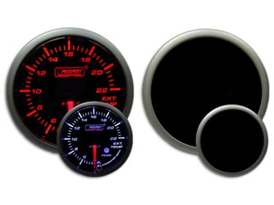 Prosport 60mm Premium Series Exhaust Gas Temperature Premium Boost Gauge; Amber/White (Universal; Some Adaptation May Be Required)