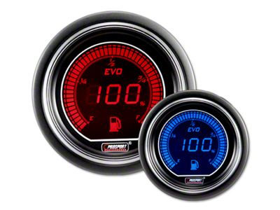 Prosport 52mm EVO Series Fuel Level Gauge; Electrical; Blue/Red (Universal; Some Adaptation May Be Required)