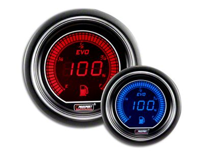 Prosport 52mm EVO Series Fuel Level Gauge; Electrical; Blue/Red (Universal; Some Adaptation May Be Required)