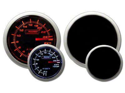 Prosport 52mm Performance Series Exhaust Gas Temperature Gauge; Electrical; Amber/White (Universal; Some Adaptation May Be Required)