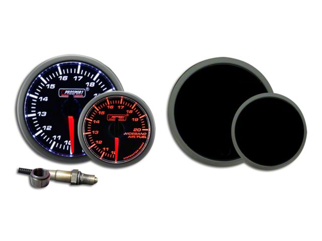 Prosport 52mm Premium Series Wideband Air/Fuel Ratio Gauge; Amber/White; Amber/White (Universal; Some Adaptation May Be Required)