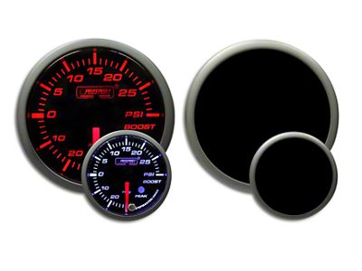 Prosport 60mm Premium Series Boost Gauge; Electrical; Amber/White (Universal; Some Adaptation May Be Required)