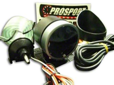 Prosport 60mm Premium Series Boost Gauge; Electrical; Amber/White (Universal; Some Adaptation May Be Required)