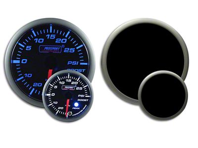 Prosport 52mm Premium Series Boost Gauge; Electrical; Blue/White (Universal; Some Adaptation May Be Required)