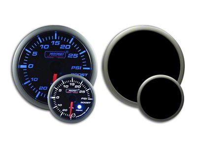 Prosport 52mm Premium Series Boost Gauge; Electrical; Green/White (Universal; Some Adaptation May Be Required)