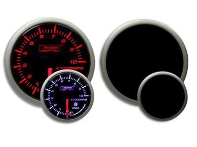 Prosport 52mm Premium Series Tachometer; Electrical; Amber/White (Universal; Some Adaptation May Be Required)