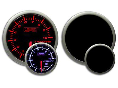 Prosport 52mm Premium Series Tachometer; Electrical; Amber/White (Universal; Some Adaptation May Be Required)