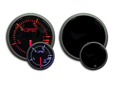 Prosport 52mm Premium Series Fuel Level Gauge; Electrical; Amber/White (Universal; Some Adaptation May Be Required)