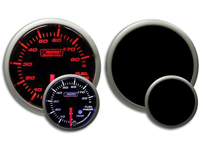 Prosport 52mm Premium Series Fuel Pressure Gauge; Electrical; Amber/White (Universal; Some Adaptation May Be Required)