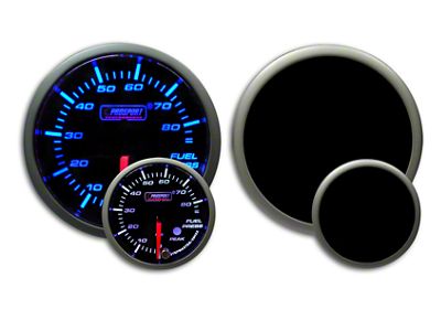 Prosport 52mm Premium Series Fuel Pressure Gauge; Electrical; Blue/White (Universal; Some Adaptation May Be Required)