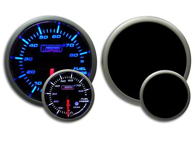 Prosport 52mm Premium Series Fuel Pressure Gauge; Electrical; Blue/White (Universal; Some Adaptation May Be Required)