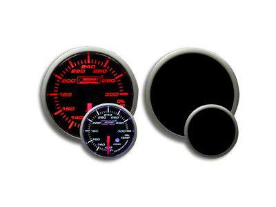 Prosport 60mm Premium Series Oil Temperature Gauge; Amber/White (Universal; Some Adaptation May Be Required)