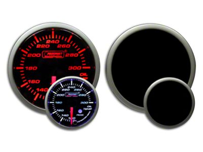 Prosport 60mm Premium Series Oil Temperature Gauge; Electrical; Amber/White (Universal; Some Adaptation May Be Required)
